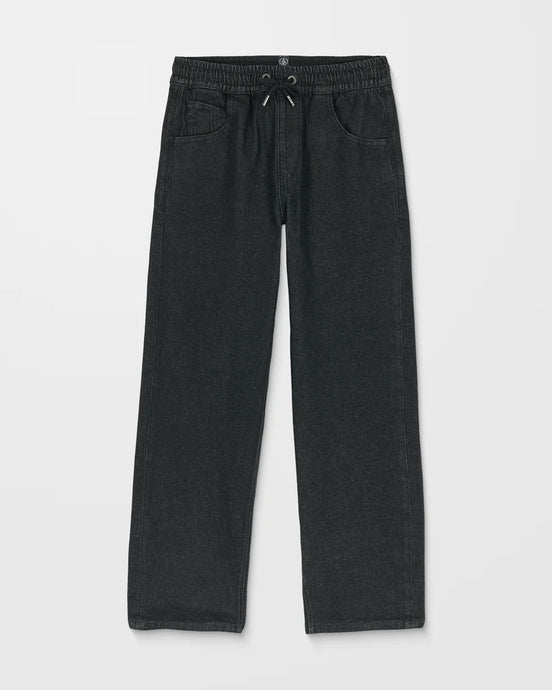 Volcom Kids' Freazy Loose Elasticated Waist Jeans Black Wash C1932330_BLW