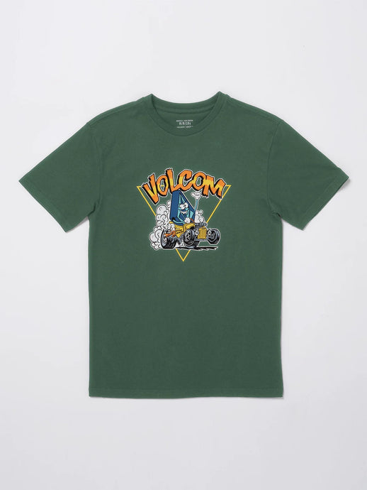 Volcom Youth's Hot Rodder T-Shirt Fir Green C3512434_FIR