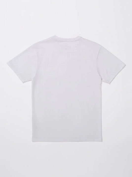 Volcom Youth's Sticker Stamp T-Shirt White C3512453_WHT