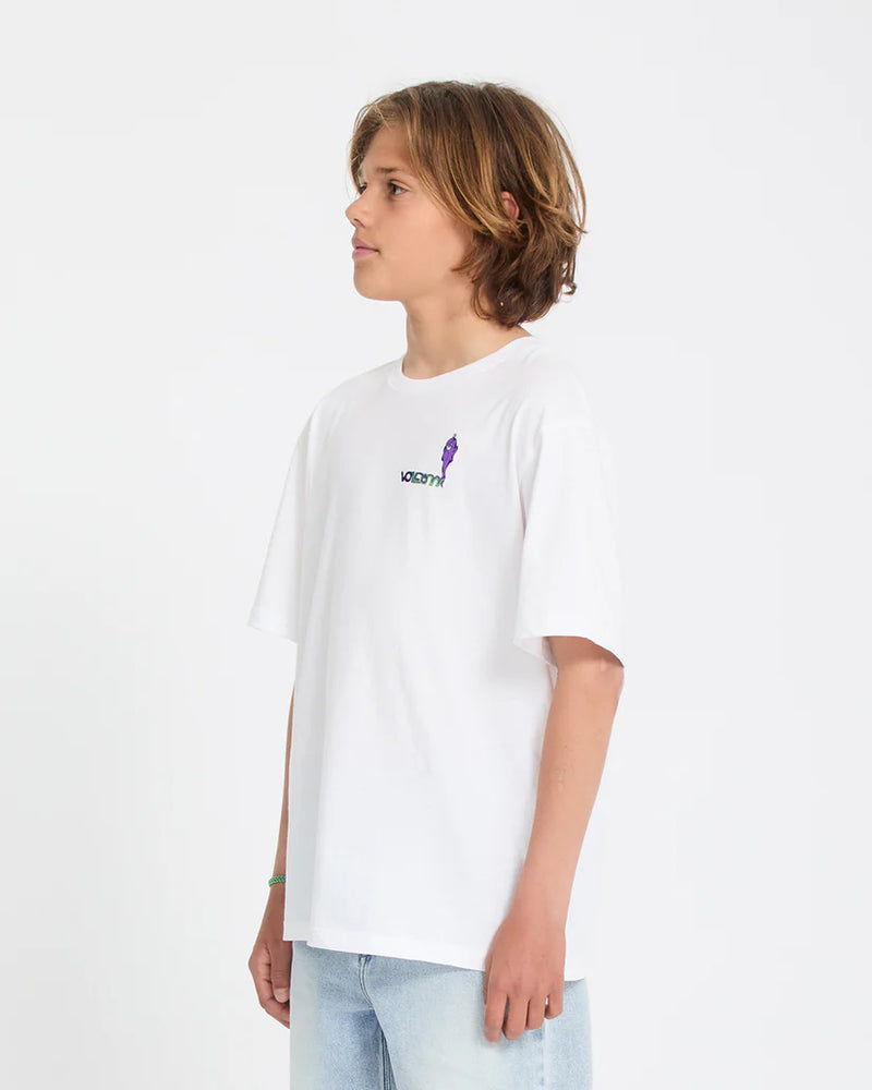 Load image into Gallery viewer, Volcom Kid's Ben Sanair 2 T-Shirt White C3512616_WHT
