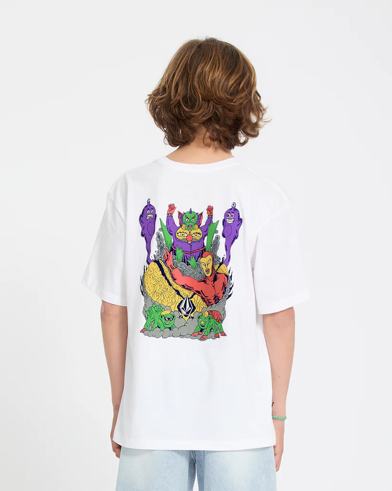 Load image into Gallery viewer, Volcom Kid's Ben Sanair 2 T-Shirt White C3512616_WHT
