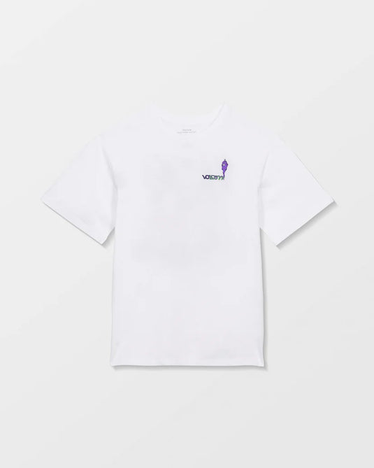Volcom Kid's Ben Sanair 2 T-Shirt White C3512616_WHT