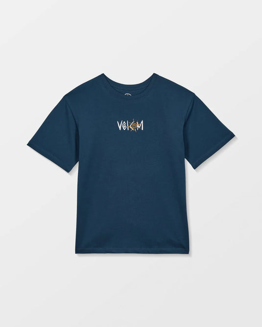 Volcom Kids' Sunfish T-Shirt Dust Bowl Indigo C3512623_BDL