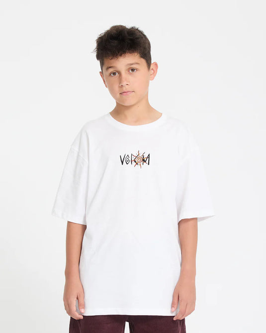 Volcom Kids' Sunfish T-Shirt White C3512623_WHT