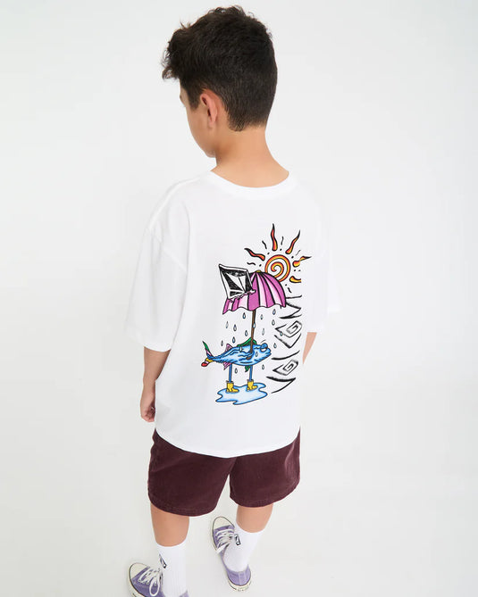 Volcom Kids' Sunfish T-Shirt White C3512623_WHT