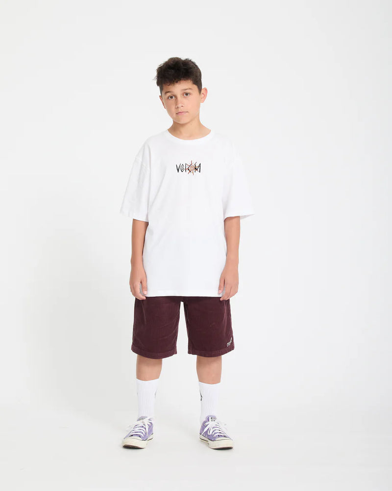 Load image into Gallery viewer, Volcom Kids' Sunfish T-Shirt White C3512623_WHT
