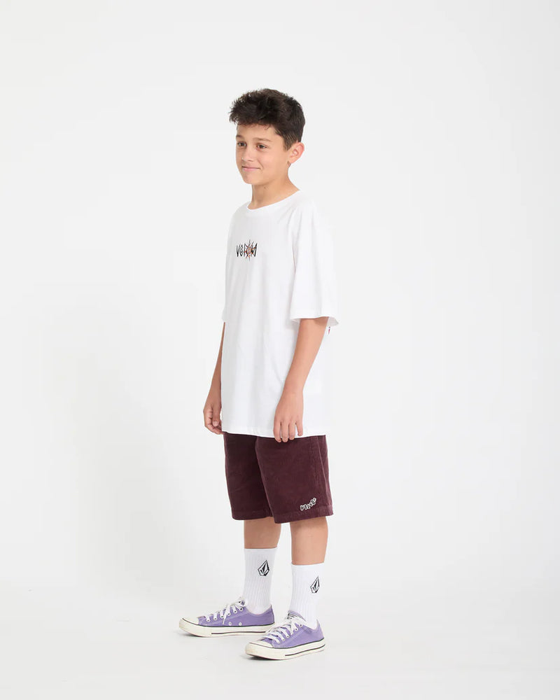 Load image into Gallery viewer, Volcom Kids' Sunfish T-Shirt White C3512623_WHT
