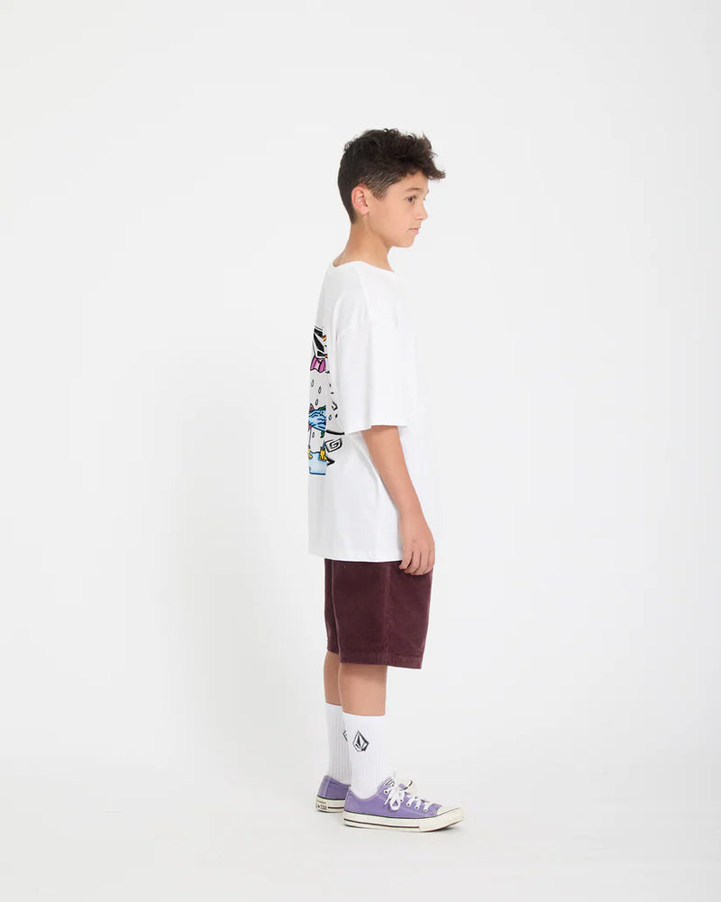 Load image into Gallery viewer, Volcom Kids' Sunfish T-Shirt White C3512623_WHT

