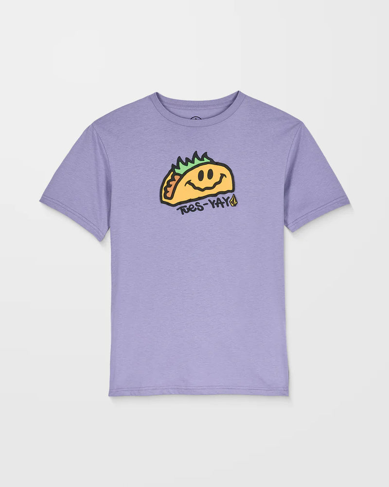 Load image into Gallery viewer, Volcom Kids Voltaco T-Shirt Purple Ash C3532500_PPA
