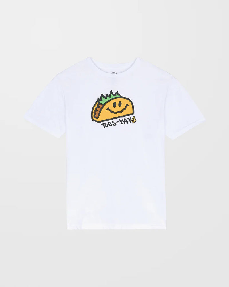 Load image into Gallery viewer, Volcom Kids Voltaco T-Shirt White C3532500_WHT
