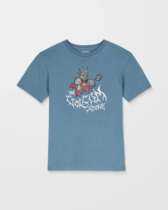 Volcom Kids' Spikesnight T-Shirt Blue Wash C3532503-BWS