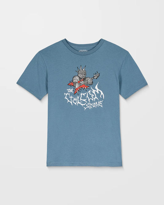 Volcom Kids' Spikesnight T-Shirt Blue Wash C3532503-BWS