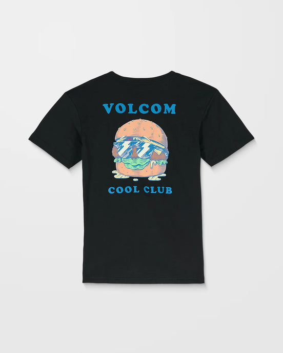 Volcom Kids' Burgstone Pocket T-Shirt Black C3532504-BLK