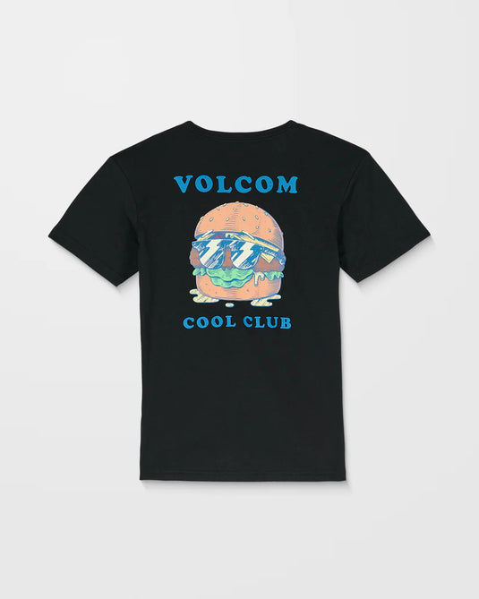 Volcom Kids' Burgstone Pocket T-Shirt Black C3532504-BLK