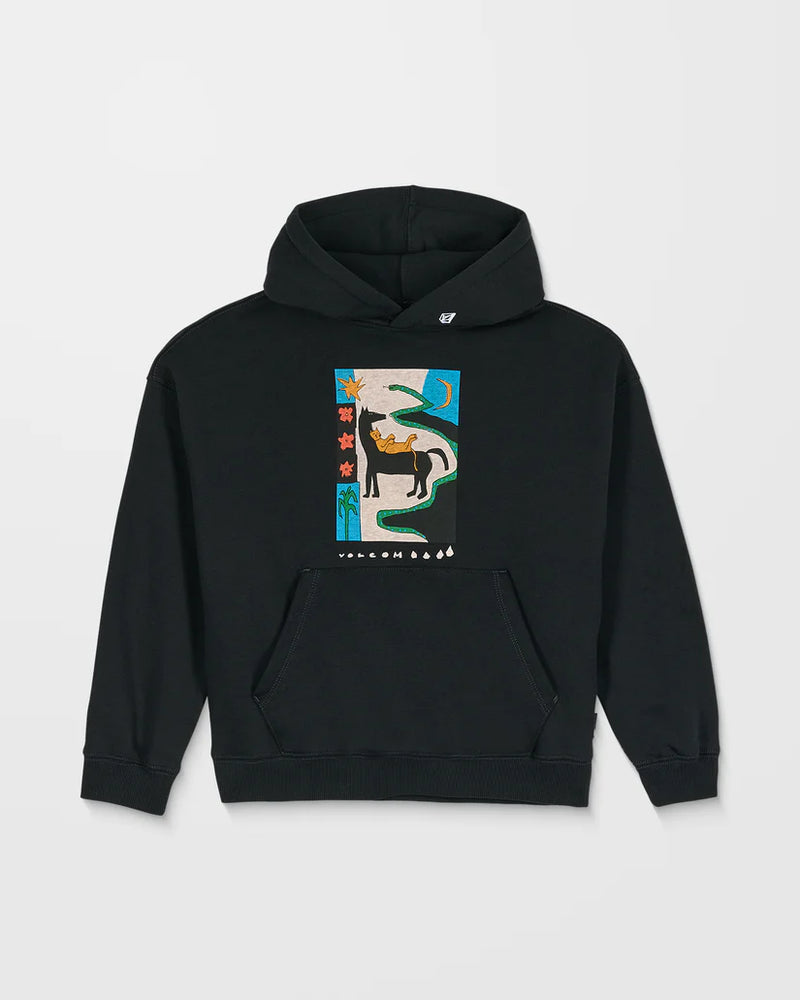 Load image into Gallery viewer, Volcom Kids&#39; Watanite Hoodie Black C4132500-BLK
