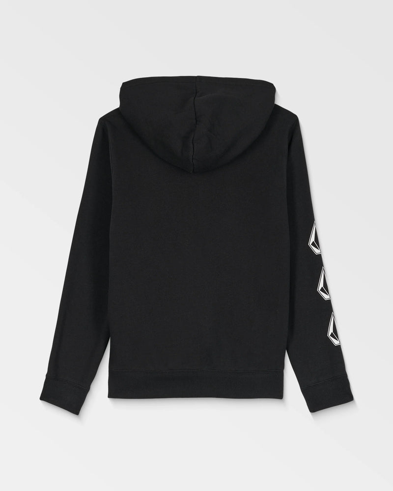 Load image into Gallery viewer, Volcom Kids Iconic Stone Gid Zip Hoodie Black C4832500-BLK
