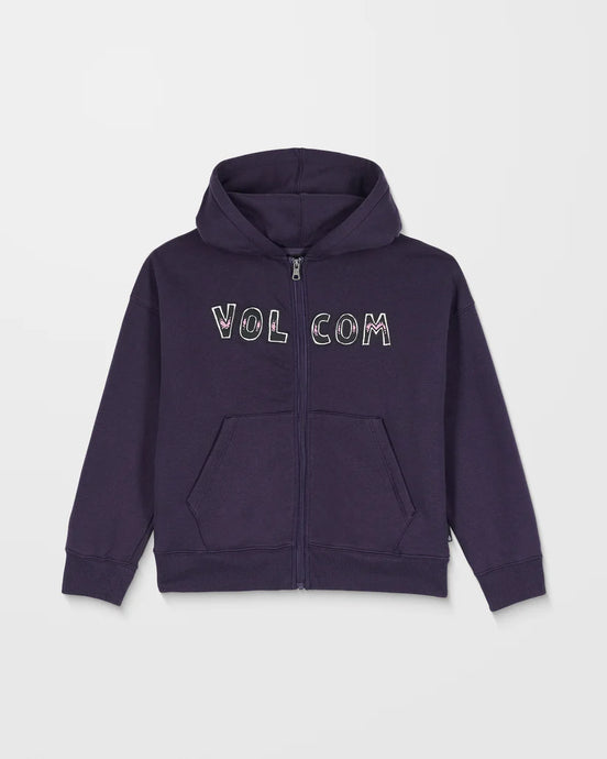 Volcom Kids' Watanite Zip Up Hoodie Dark Purple C4832501_DPL