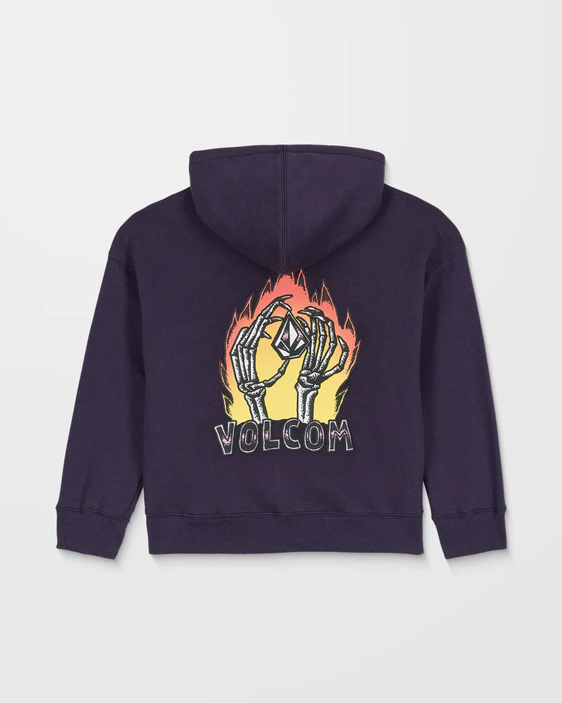 Load image into Gallery viewer, Volcom Kids&#39; Watanite Zip Up Hoodie Dark Purple C4832501_DPL

