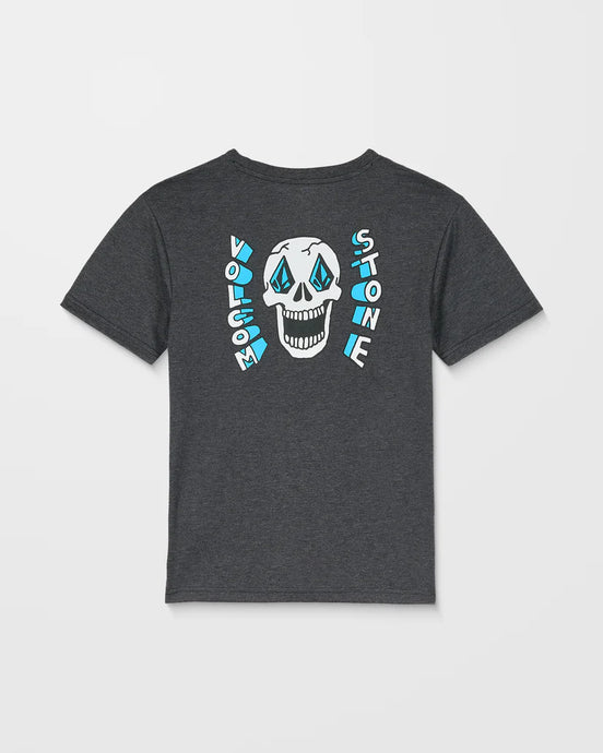 Volcom Kids' Skeltone T-Shirt Heather Black C5732500-HBK