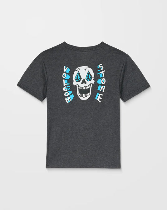 Volcom Kids' Skeltone T-Shirt Heather Black C5732500-HBK