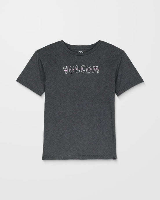 Volcom Kids' Volfire Hth T-Shirt Heather Black C5732501-HBK