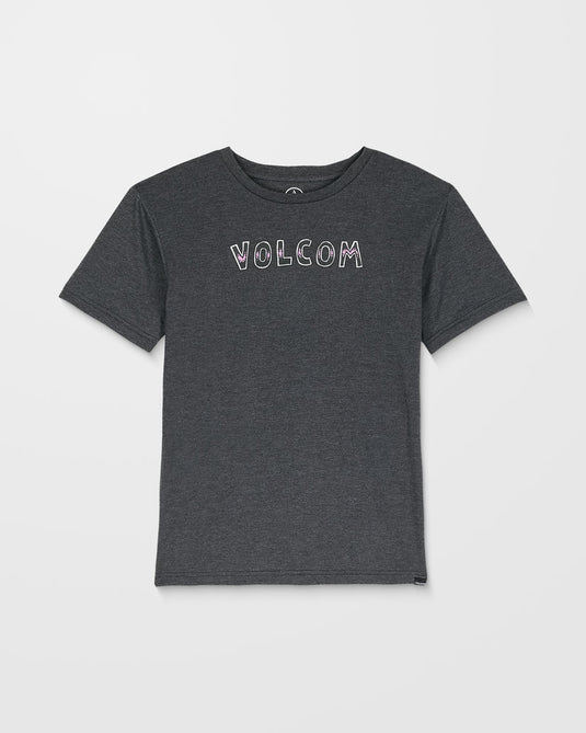 Volcom Kids' Volfire Hth T-Shirt Heather Black C5732501-HBK