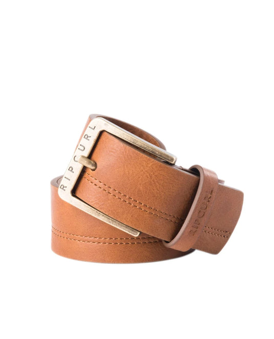 Rip Curl Men's Double Stitch Belt Brown CBECH1-0009