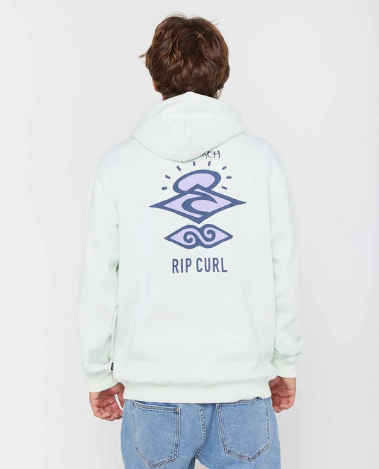 Rip Curl Men's Search Icon Hoodie Green Mist CFEGL9-2365