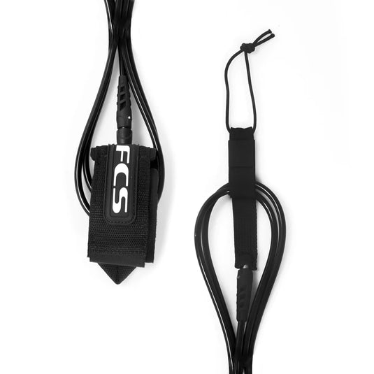 FCS Reqular Classic Surf Leash 6' Black 2031-500-06F