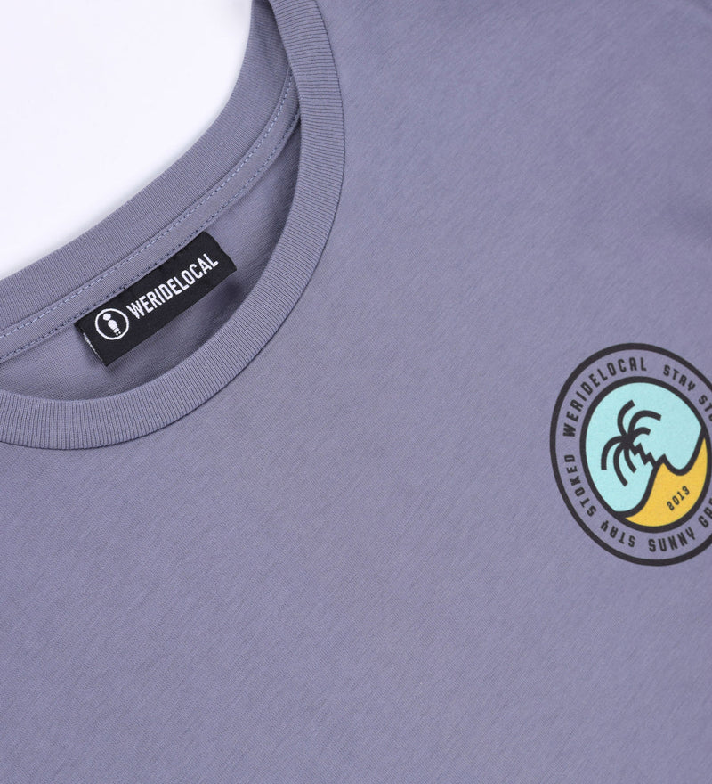 Load image into Gallery viewer, We Ride Local Men's Crest T-Shirt Silver Blue MTCSB_SS26
