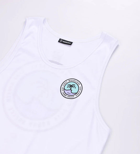 We Ride Local Men's Crest Tank Top White MTTCW_SS26