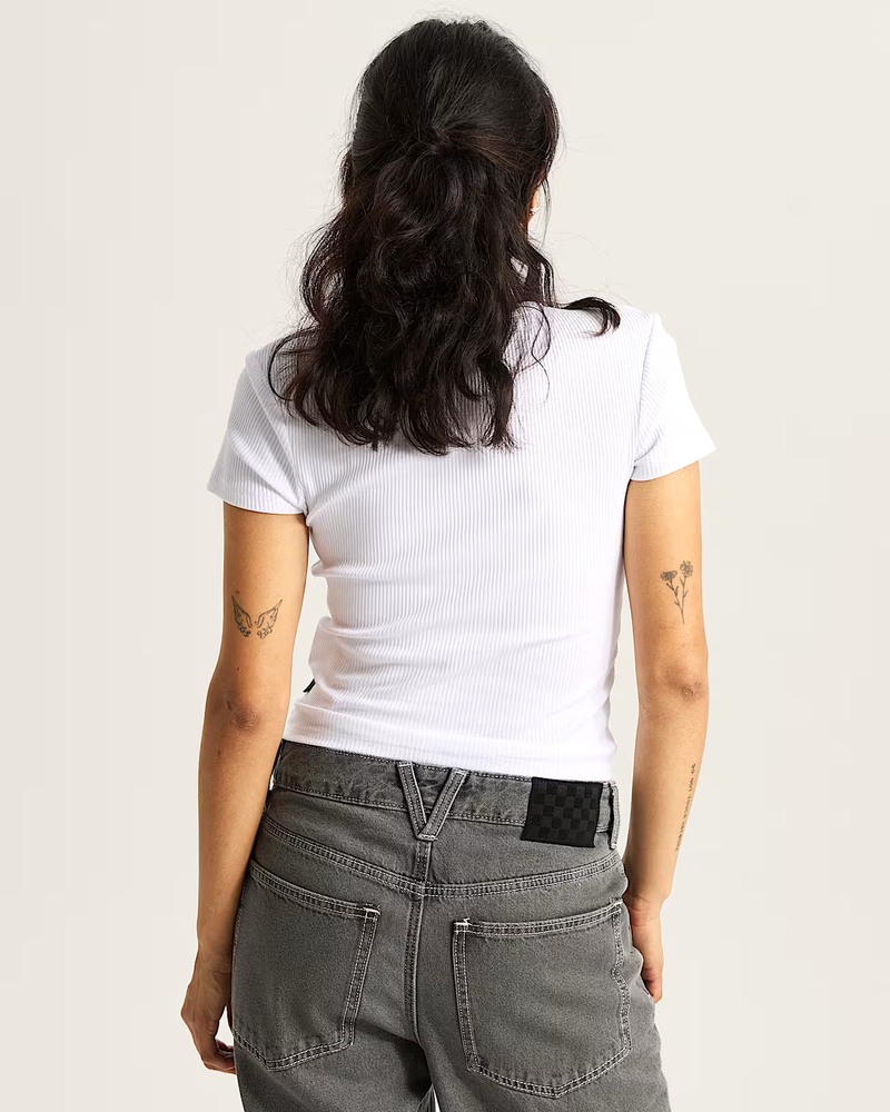 Load image into Gallery viewer, Vans Women&#39;s Cameron T-Shirt White VN000RD1WHT
