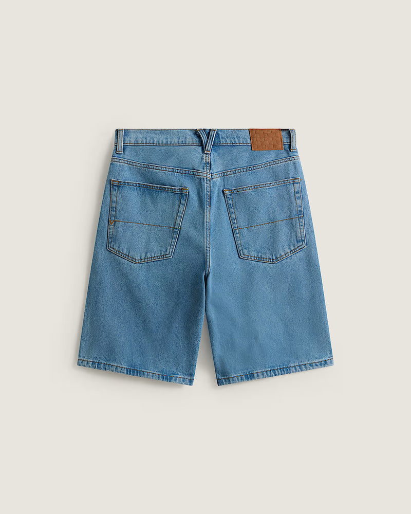 Load image into Gallery viewer, Vans Men's Check-5 Baggy Denim Shorts Blue VN000C9VCDX
