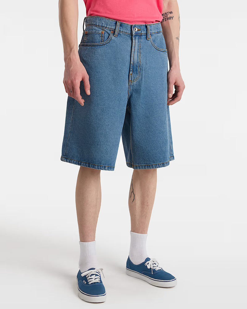 Load image into Gallery viewer, Vans Men's Check-5 Baggy Denim Shorts Blue VN000C9VCDX
