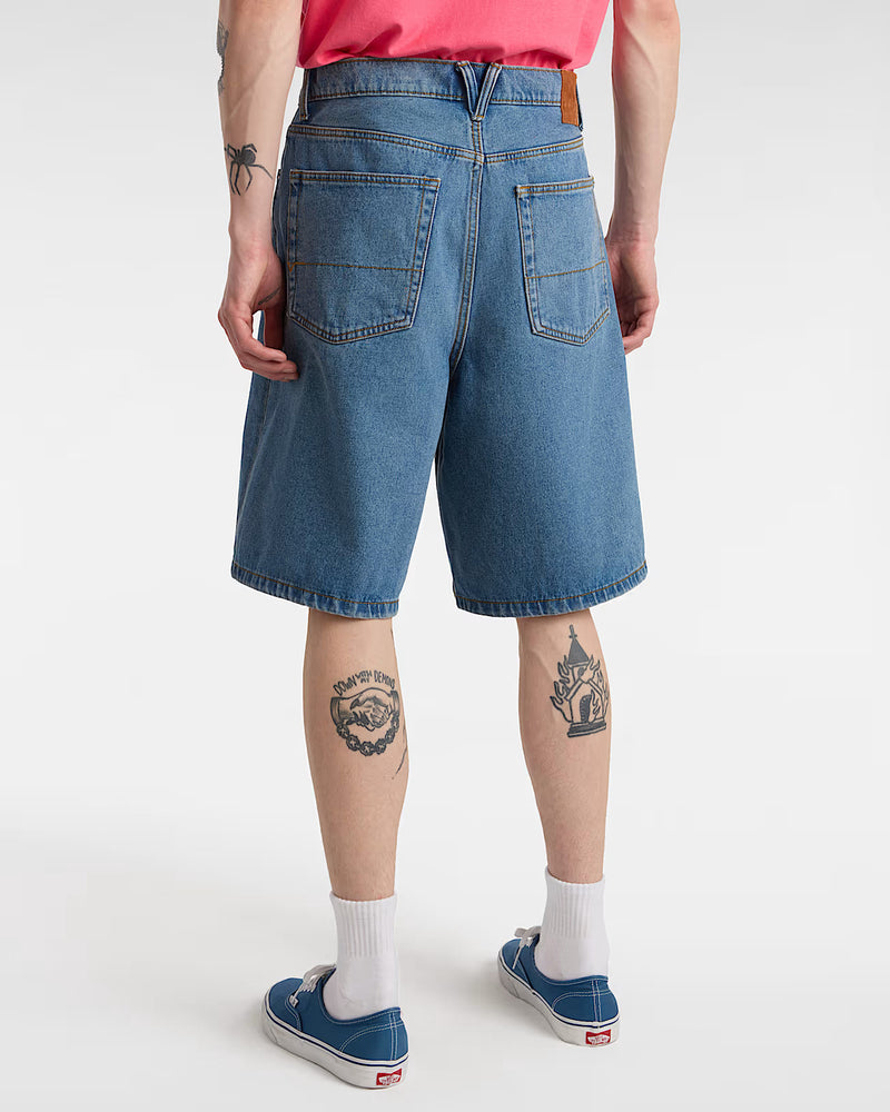 Load image into Gallery viewer, Vans Men's Check-5 Baggy Denim Shorts Blue VN000C9VCDX
