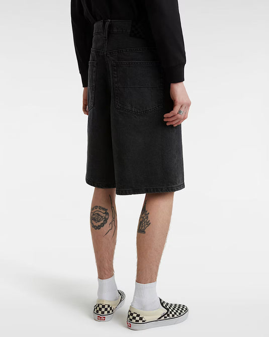 Vans Men's Check-5 Baggy Denim Shorts Black VN000C9VEMG