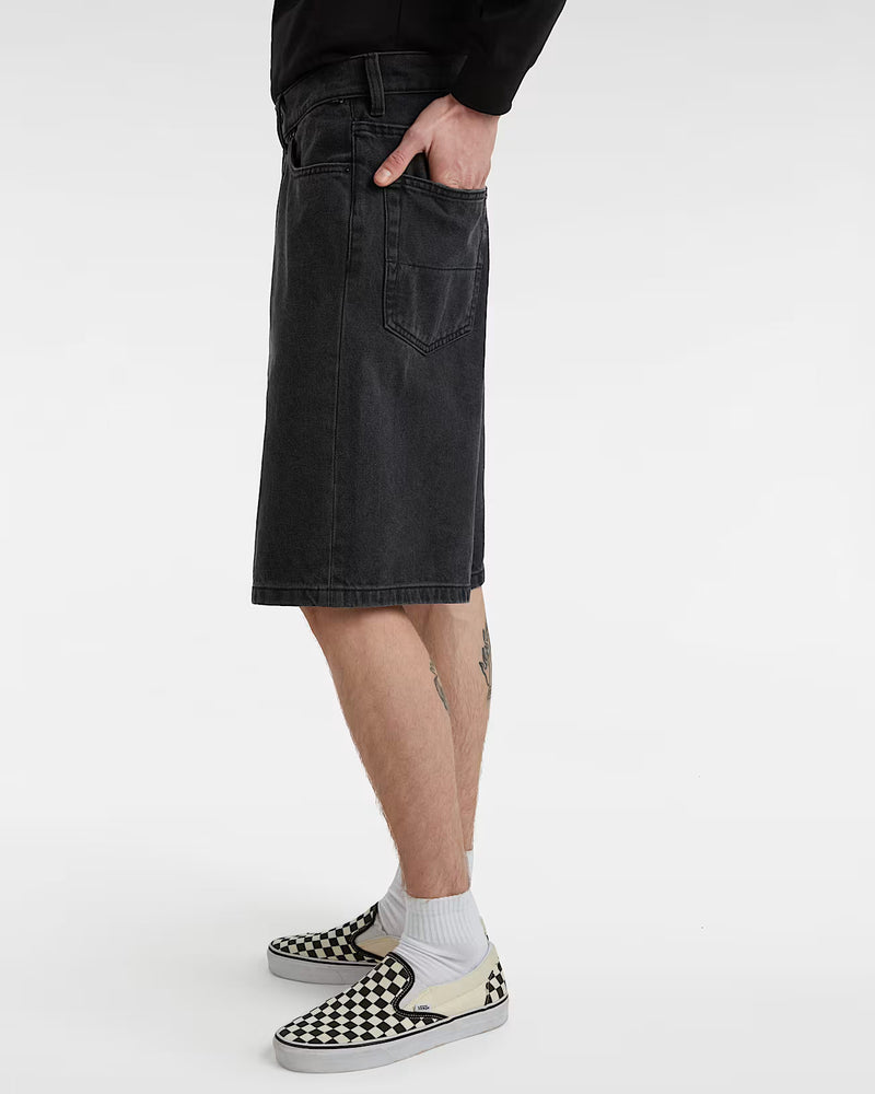 Load image into Gallery viewer, Vans Men's Check-5 Baggy Denim Shorts Black VN000C9VEMG
