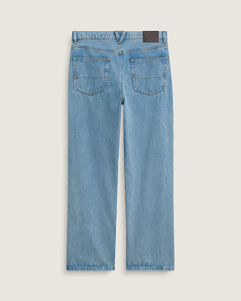 Load image into Gallery viewer, Vans Men's Check-5 Loose Denim Pants Stonewash Blue VN000PH6CDX

