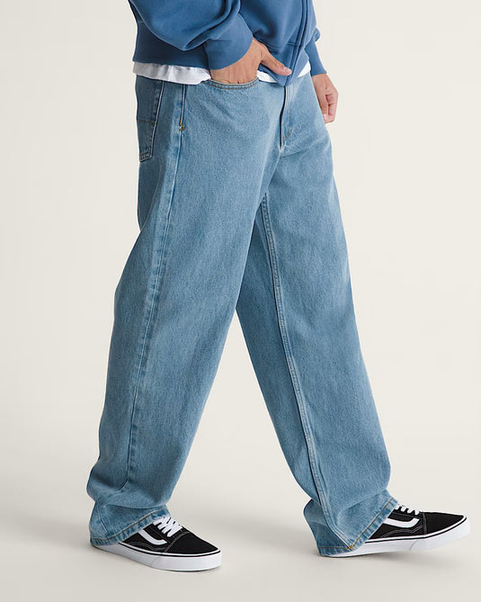 Vans Men's Check-5 Loose Denim Pants Stonewash Blue VN000PH6CDX