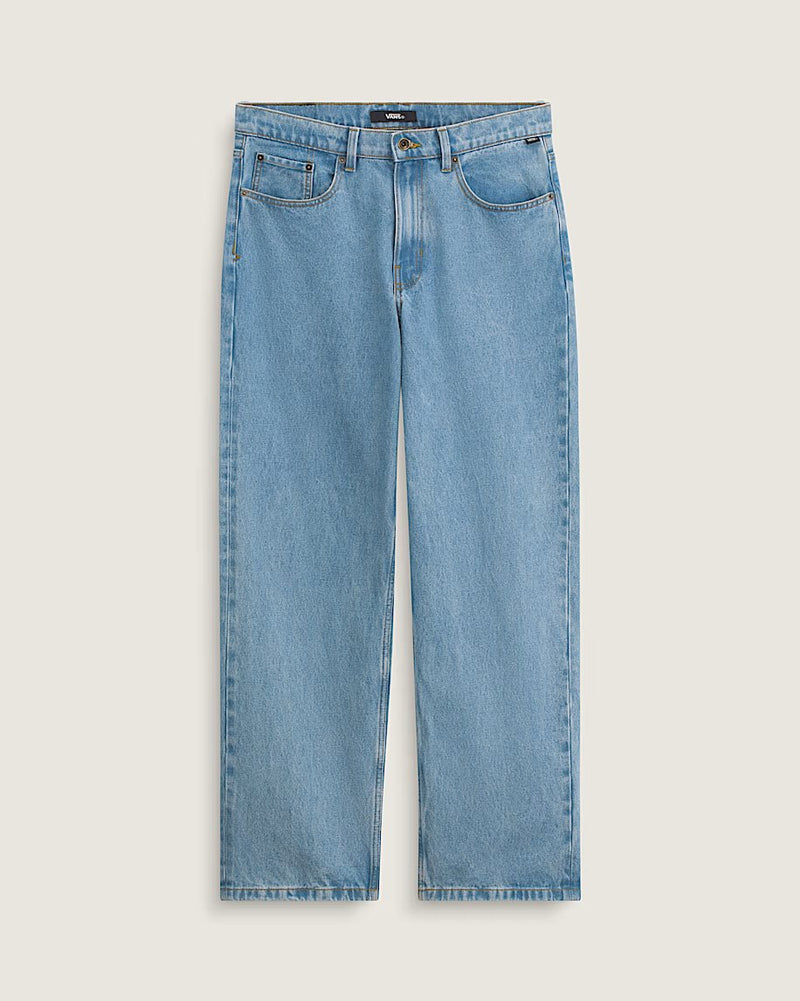Load image into Gallery viewer, Vans Men's Check-5 Loose Denim Pants Stonewash Blue VN000PH6CDX
