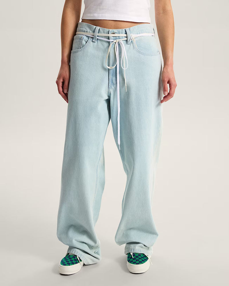 Load image into Gallery viewer, Vans Unisex Check-5 Loose Denim Pants Blue Ice VN000PH6CYR
