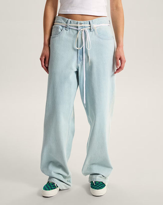 Vans Unisex Check-5 Loose Denim Pants Blue Ice VN000PH6CYR