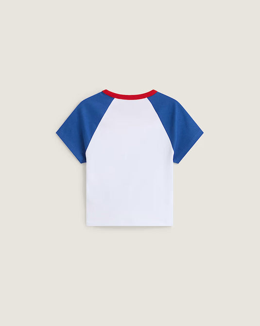 Vans Women's Clare Baby T-Shirt Blue VN000TBS7WM
