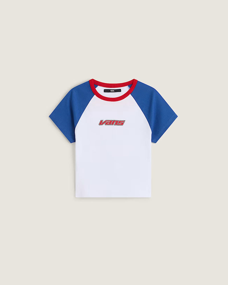 Load image into Gallery viewer, Vans Women's Clare Baby T-Shirt Blue VN000TBS7WM
