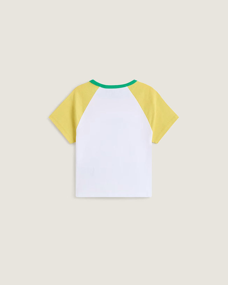 Load image into Gallery viewer, Vans Women's Clare Baby T-Shirt Yellow VN000TBSFSH

