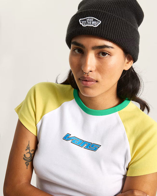 Vans Women's Clare Baby T-Shirt Yellow VN000TBSFSH