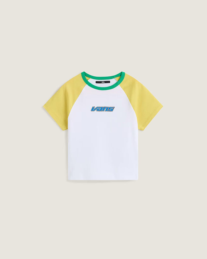 Load image into Gallery viewer, Vans Women's Clare Baby T-Shirt Yellow VN000TBSFSH
