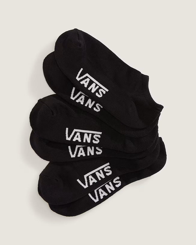 Load image into Gallery viewer, Vans Unisex Classic Kick Socks (3 Pack) Black VN000QBYBLK
