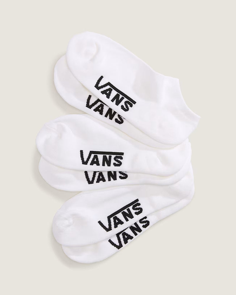 Load image into Gallery viewer, Vans Unisex Classic Kick Socks (3 Pack) White VN000QBYWHT
