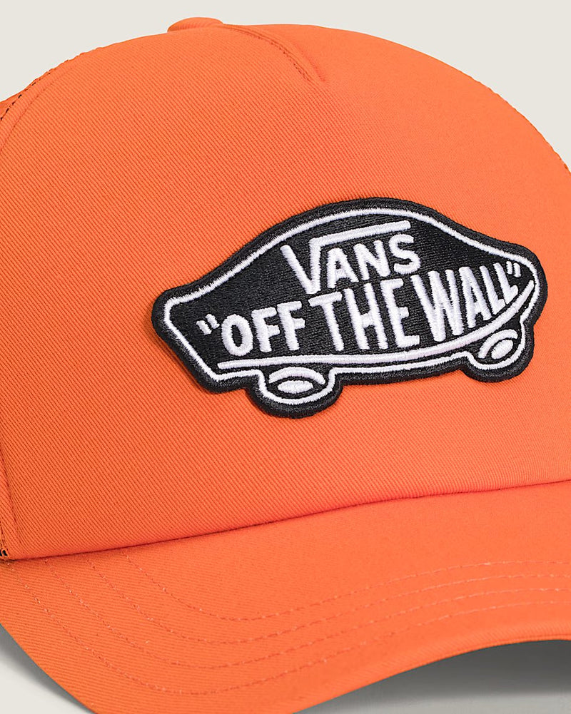 Load image into Gallery viewer, Vans Unisex Classic Patch Trucker Hat Flame Red VN00066XFLM
